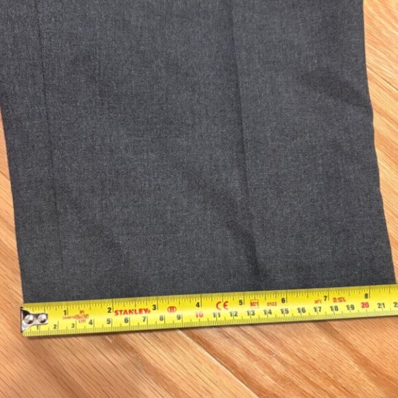 Vintage Amanda Smith Dress Pants Womens Sz 16 Wool Straight Pleated Front Gray - Picture 6 of 6